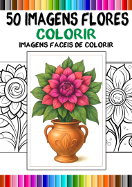 Beleza das Flores 50 Desenhos para Colorir