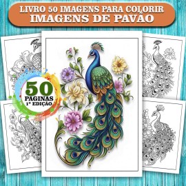 Pav�es Encantados 50 Desenhos para Colorir primeira edi��o